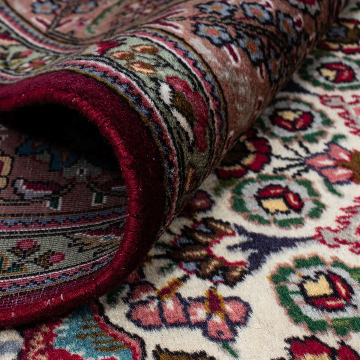 Alfombra Persa - Tabriz - Real - 285 x 202 cm - rojo oscuro