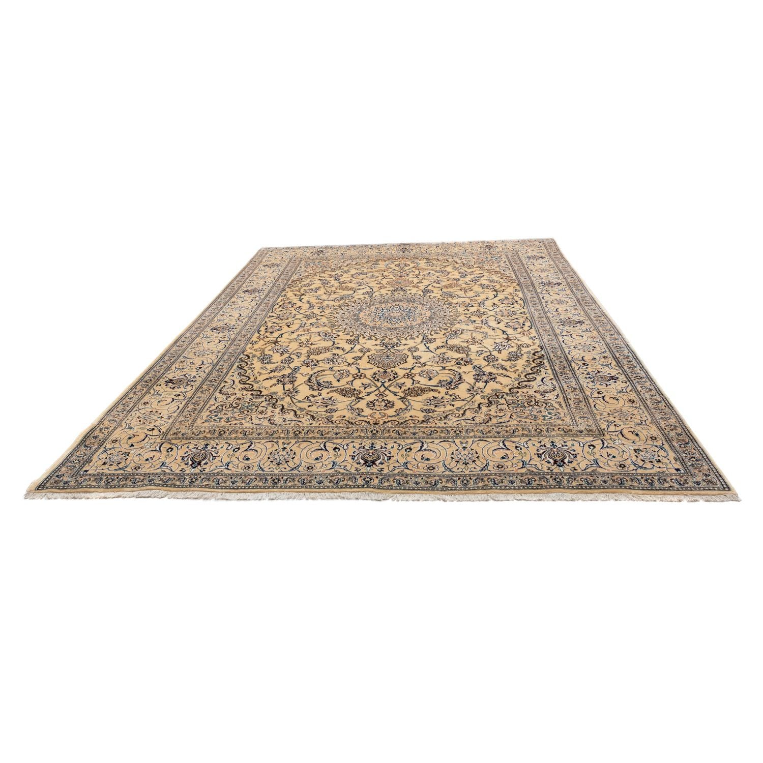 Alfombra Persa - Nain - Real - 342 x 240 cm - beige