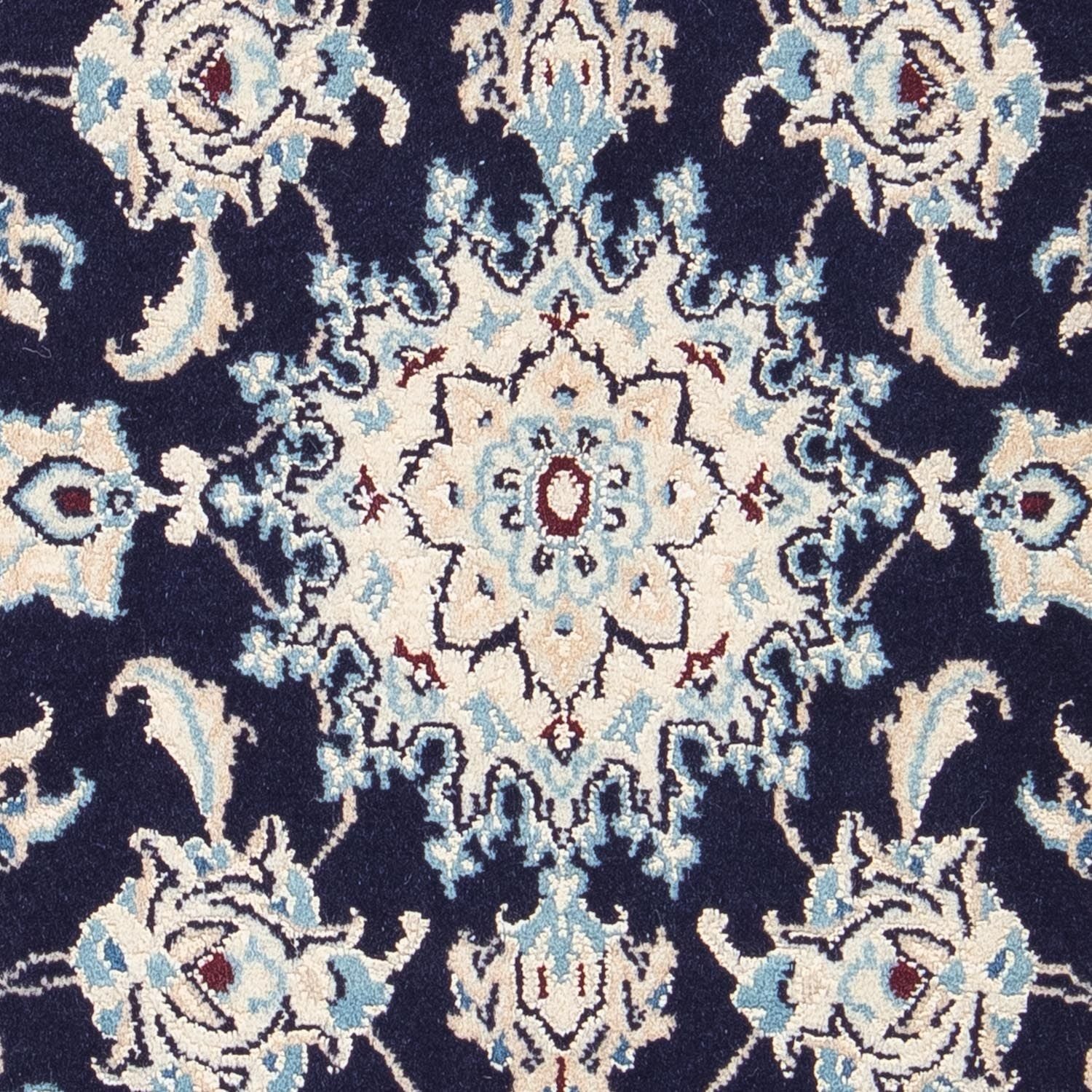 Alfombra Persa - Nain - Real - 90 x 58 cm - azul oscuro