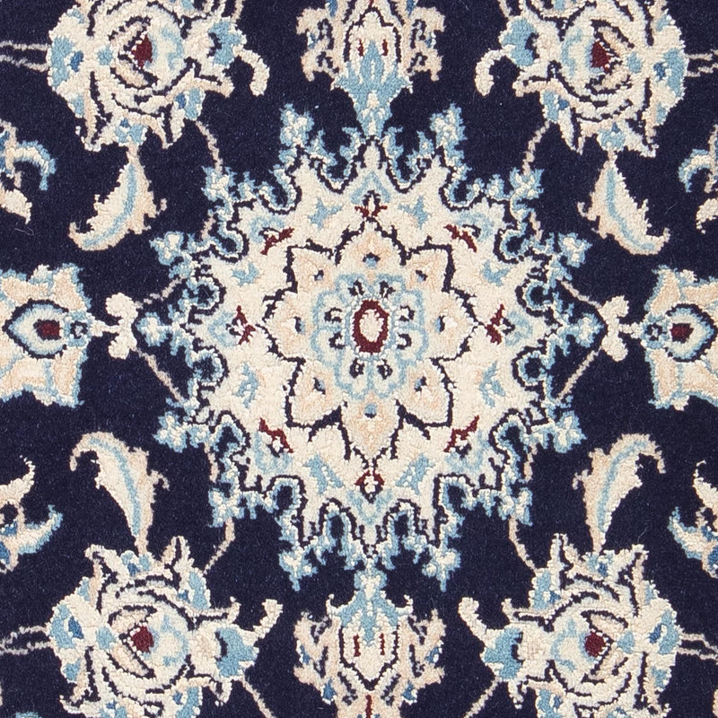 Alfombra Persa - Nain - Real - 90 x 58 cm - azul oscuro