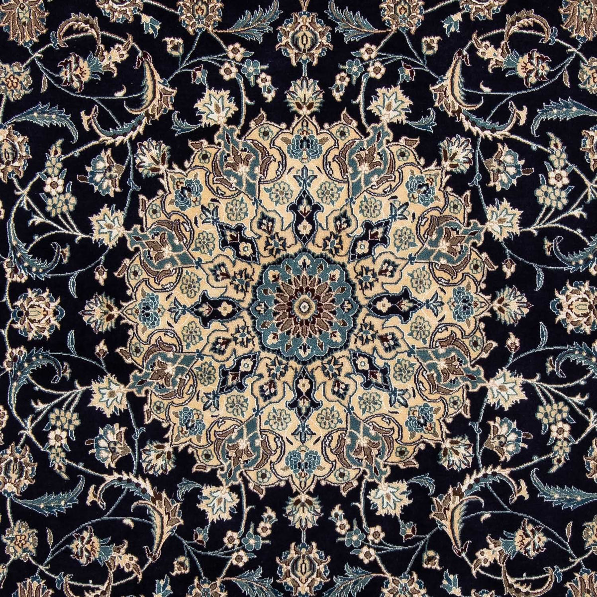 Alfombra Persa - Nain - Real - 286 x 198 cm - negro