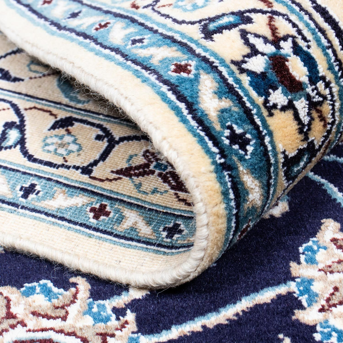 Alfombra Persa - Nain - Real - 286 x 198 cm - negro