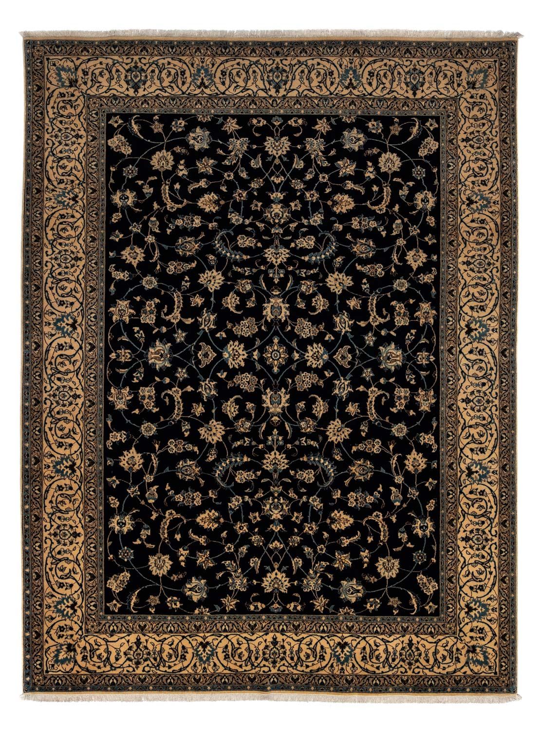Alfombra Persa - Nain - Real - 342 x 246 cm - negro