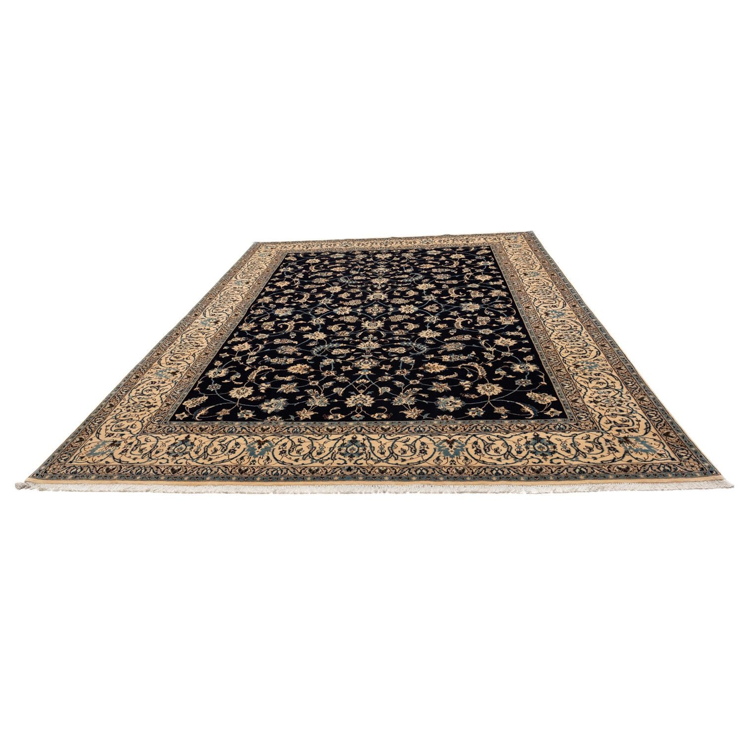 Alfombra Persa - Nain - Real - 342 x 246 cm - negro