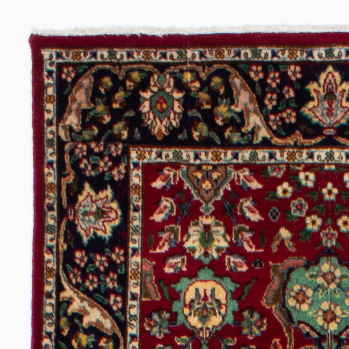 Alfombra de pasillo Alfombra persa - Tabriz - 265 x 106 cm - rojo oscuro