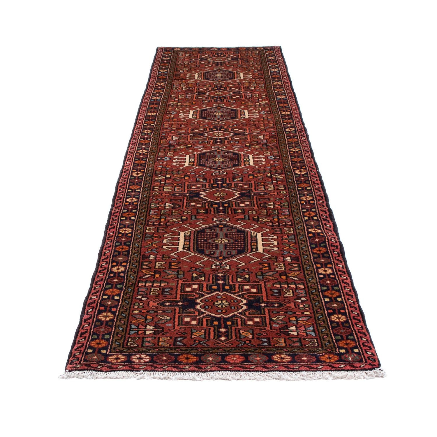 Alfombra de pasillo Alfombra persa - Nómada - 297 x 79 cm - rojo oscuro