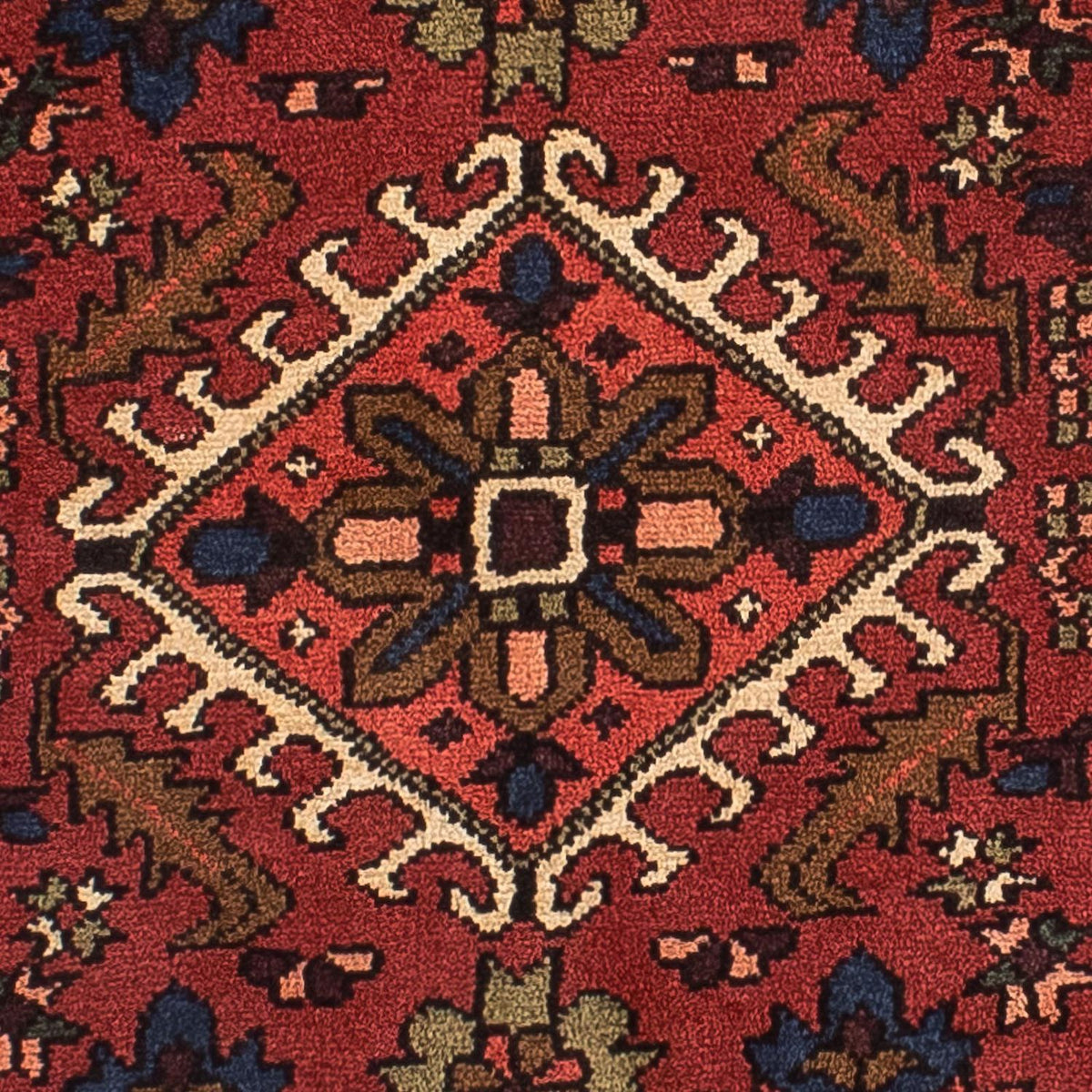Alfombra de pasillo Alfombra persa - Nómada - 297 x 78 cm - rojo oscuro