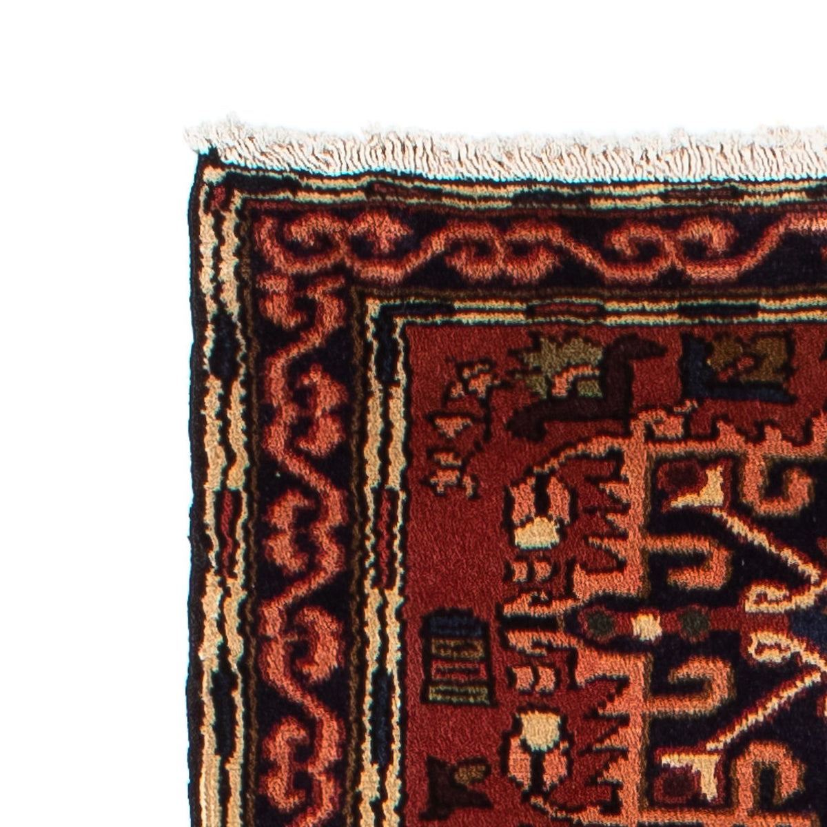 Alfombra de pasillo Alfombra persa - Nómada - 297 x 78 cm - rojo oscuro