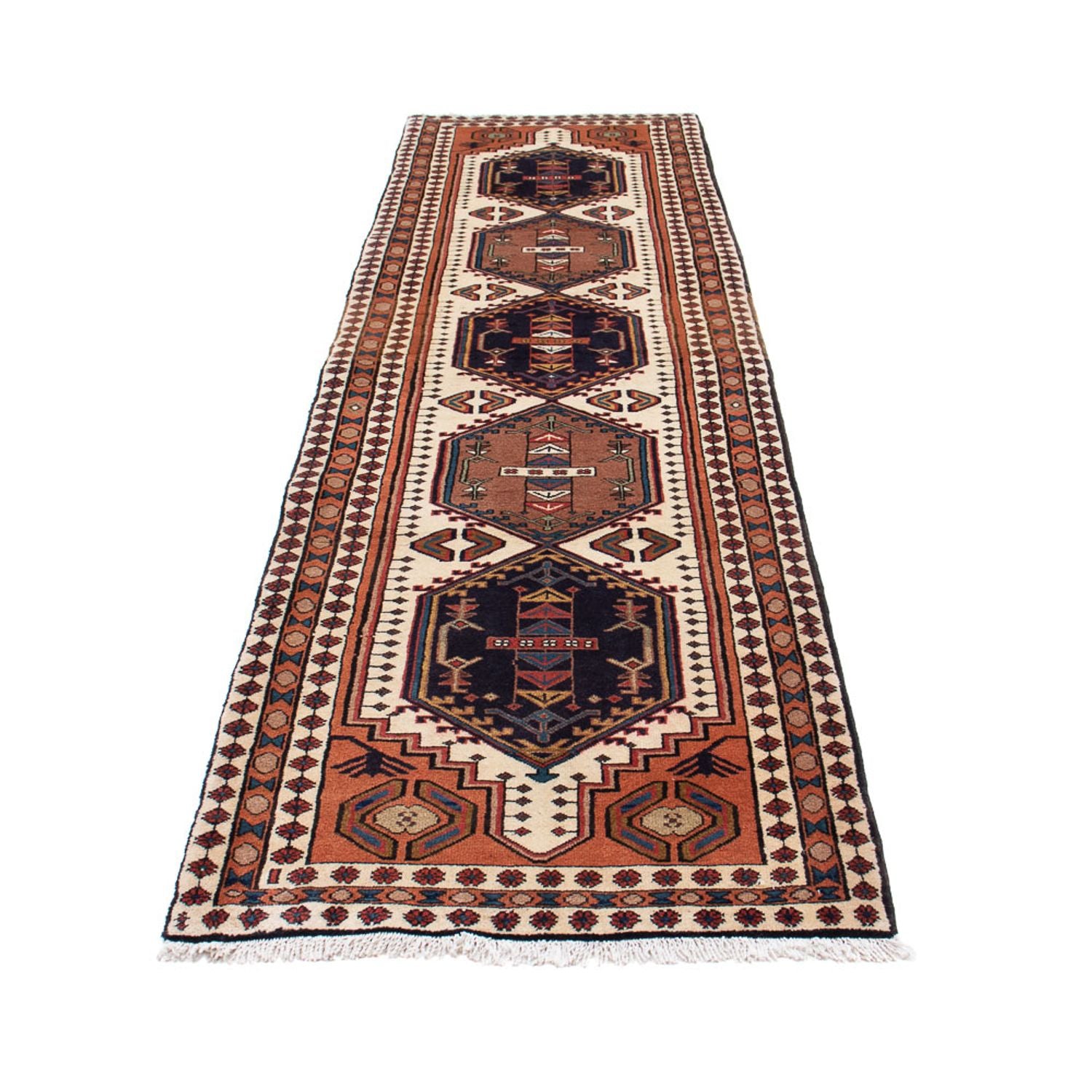 Alfombra de pasillo Alfombra persa - Nómada - 307 x 79 cm - beige