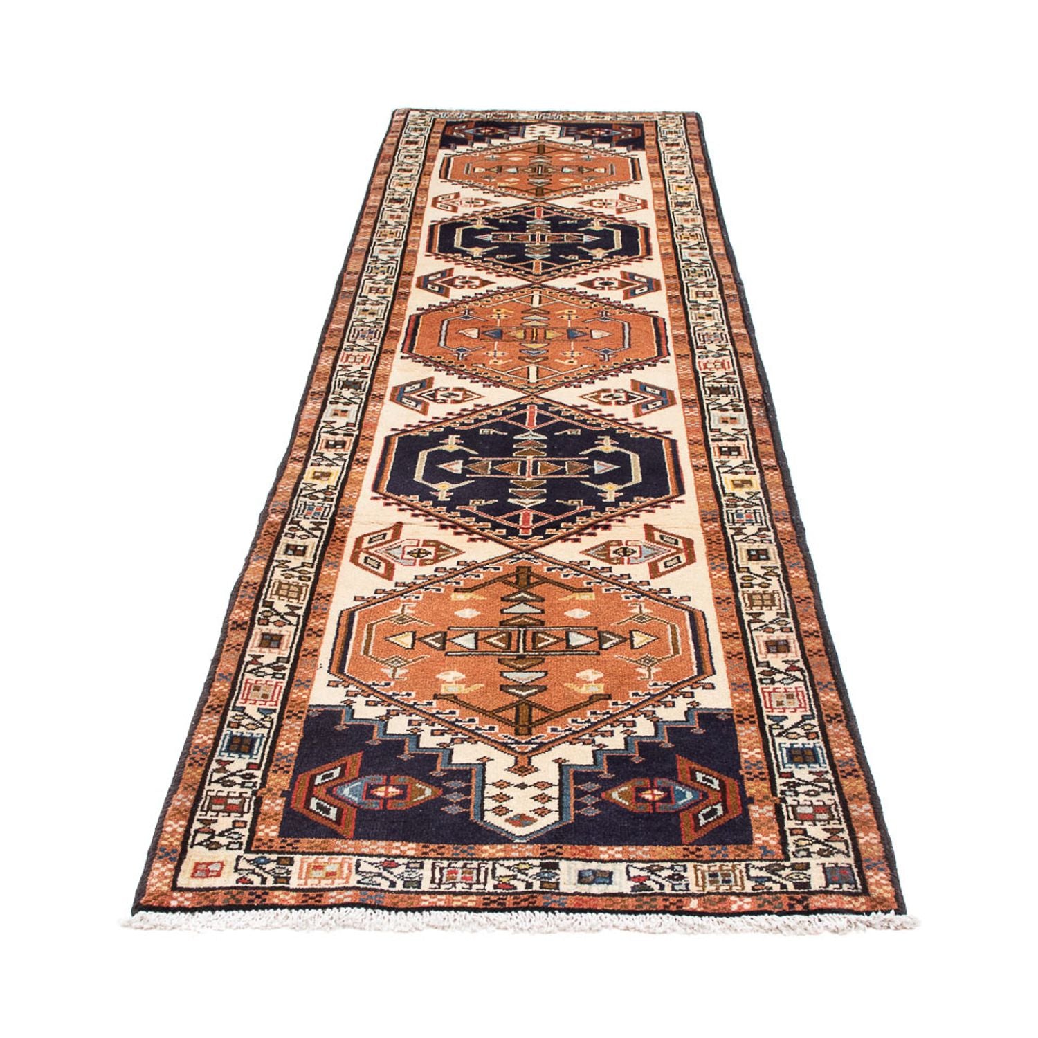 Alfombra de pasillo Alfombra persa - Nómada - 297 x 83 cm - beige