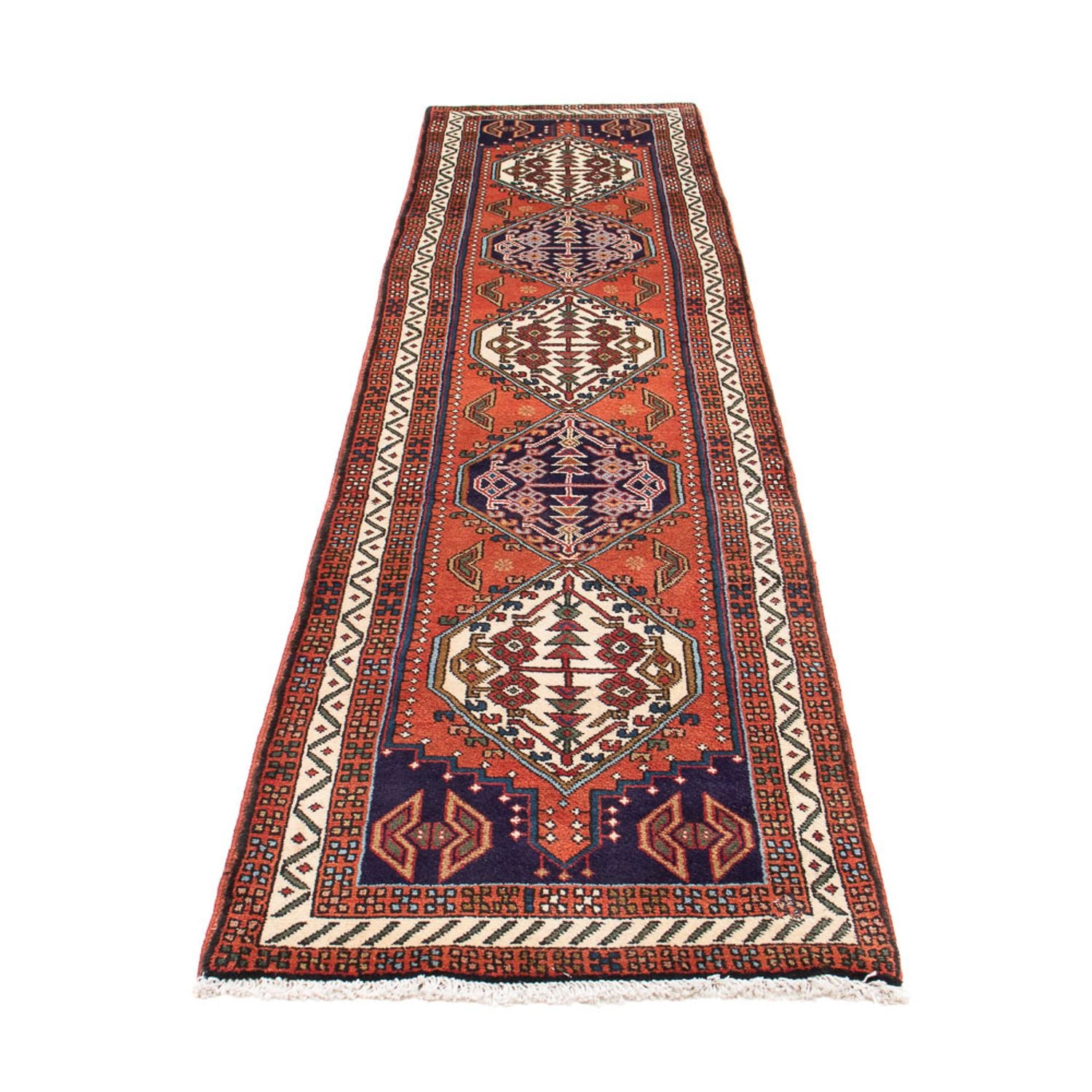 Alfombra de pasillo Alfombra persa - Nómada - 293 x 69 cm - óxido
