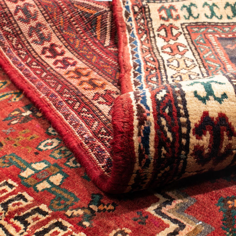 Alfombra persa - Nómada - 281 x 200 cm - rojo oscuro