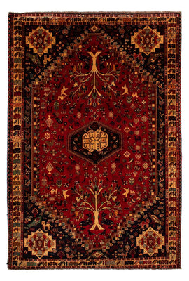 Alfombra persa - Nómada - 310 x 201 cm - rojo oscuro
