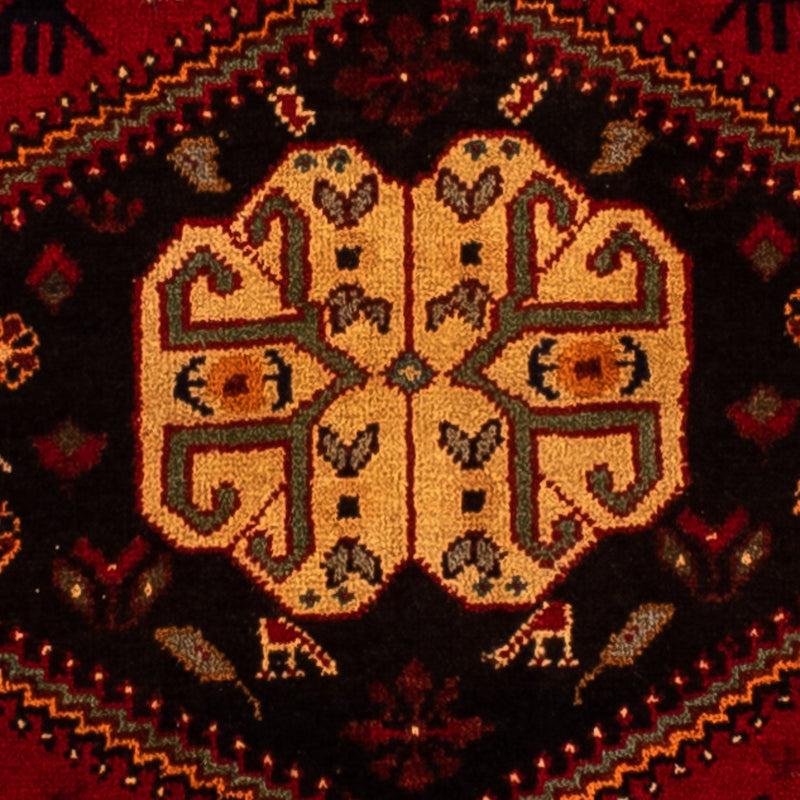 Alfombra persa - Nómada - 310 x 201 cm - rojo oscuro