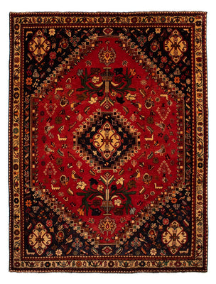 Alfombra persa - Nómada - 302 x 219 cm - rojo oscuro