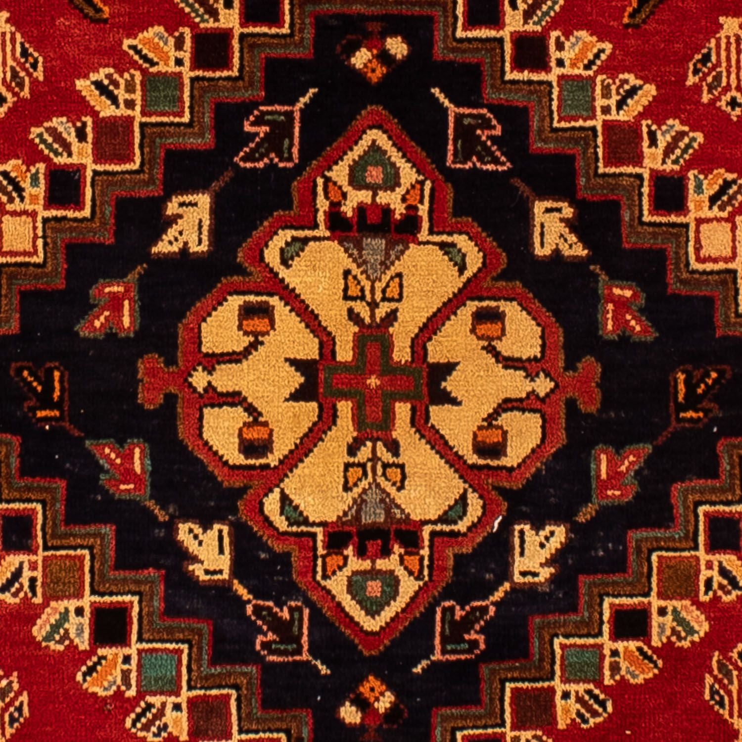 Alfombra persa - Nómada - 302 x 219 cm - rojo oscuro