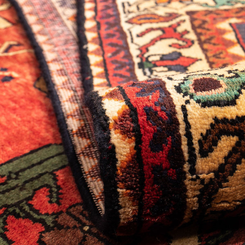 Alfombra persa - Nómada - 302 x 219 cm - rojo oscuro