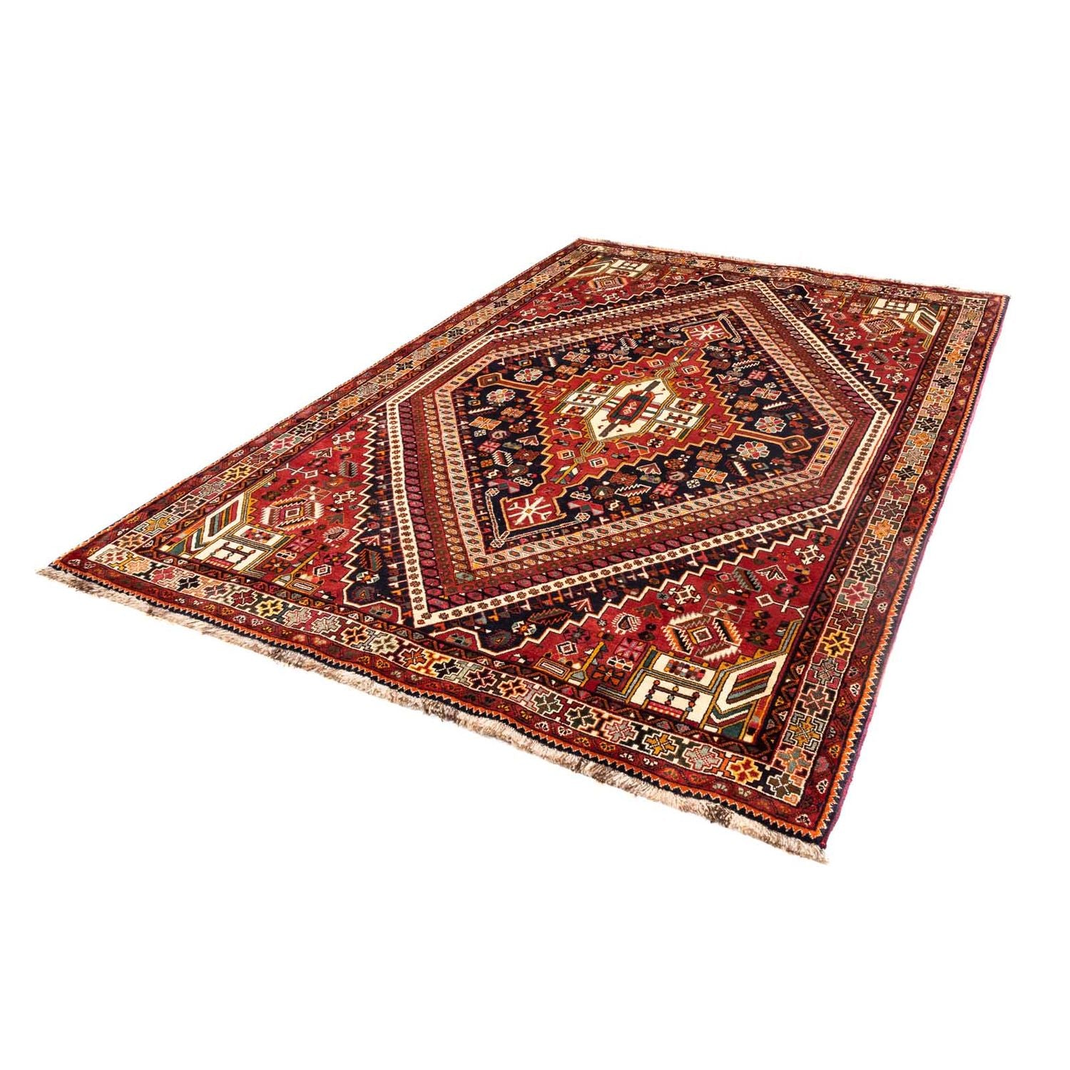 Alfombra persa - Nómada - 262 x 172 cm - rojo claro