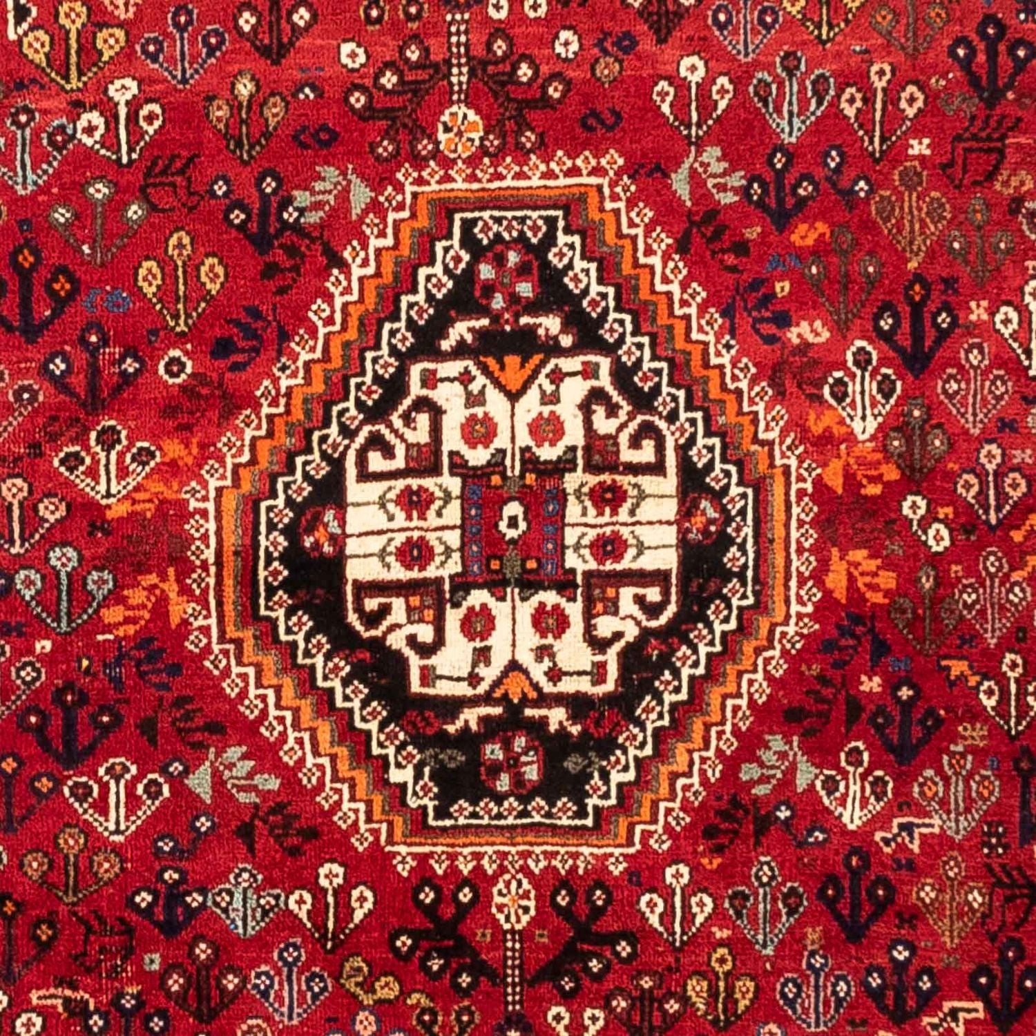 Alfombra persa - Nómada - 251 x 176 cm - rojo oscuro