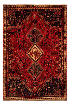 Alfombra persa - Nómada - 289 x 199 cm - rojo oscuro