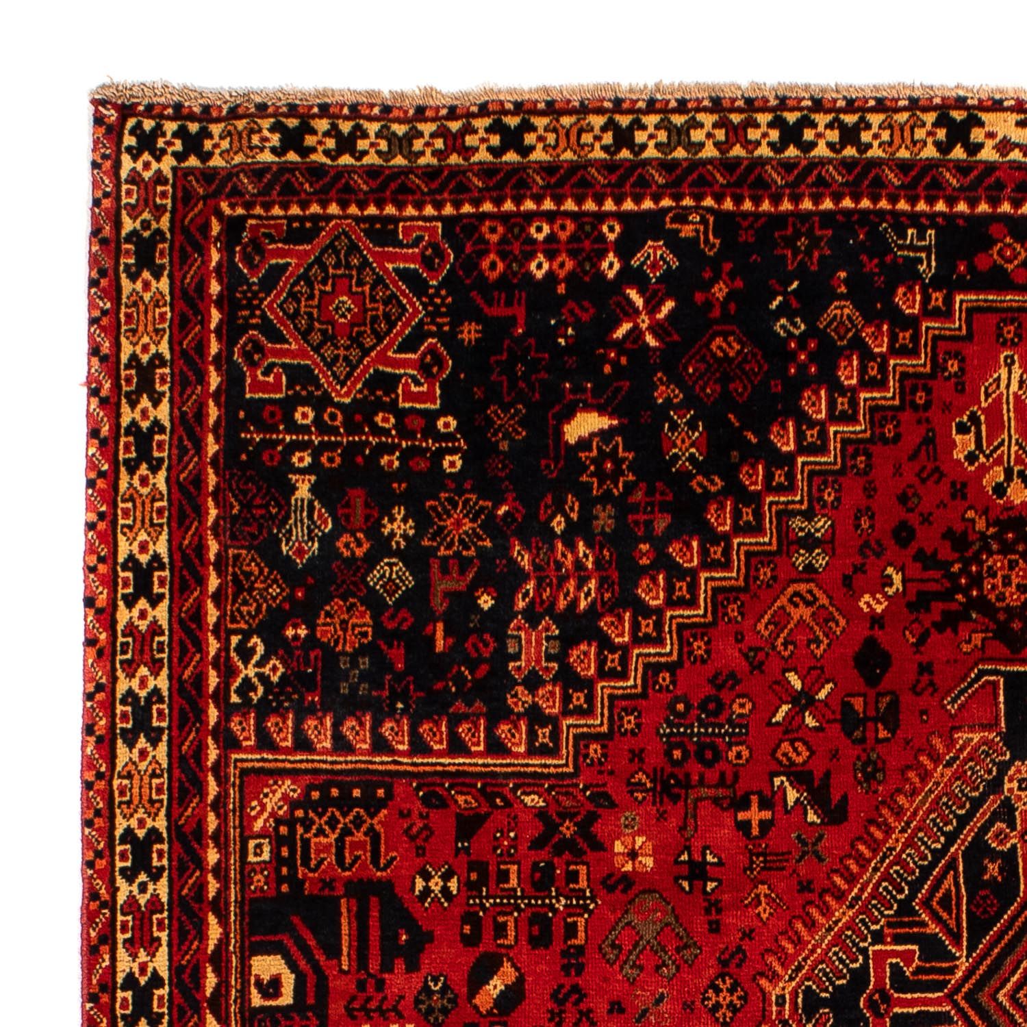 Alfombra persa - Nómada - 289 x 199 cm - rojo oscuro