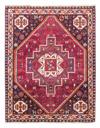 Alfombra persa - Nómada - 153 x 118 cm - rojo oscuro