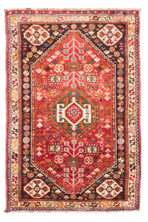 Alfombra persa - Nómada - 171 x 110 cm - rojo oscuro