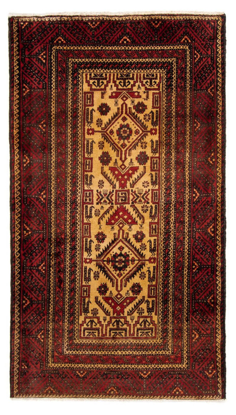 Alfombra de pasillo Alfombra Belutsch - 202 x 113 cm - rojo