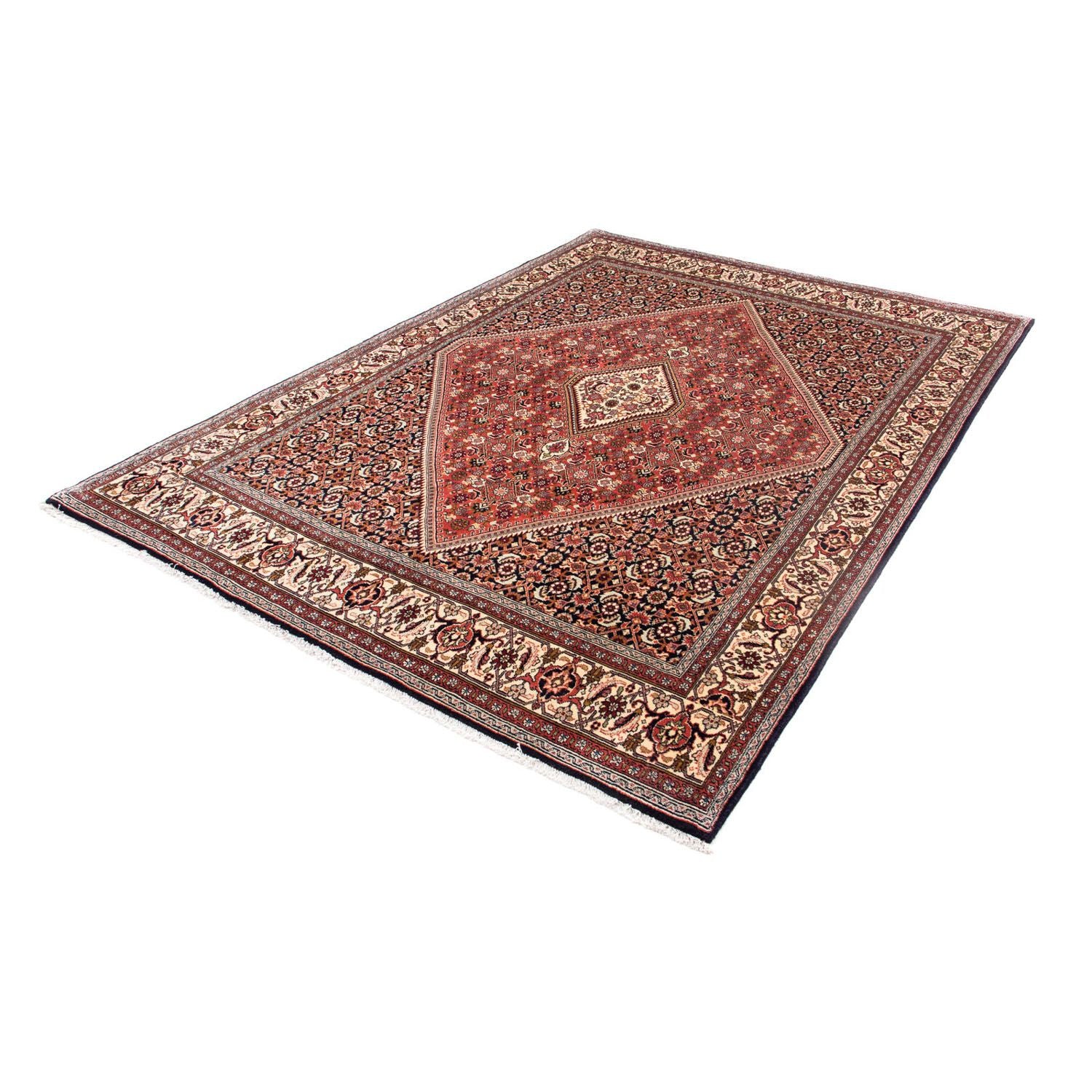 Alfombra persa - Bidjar - 254 x 176 cm - marrón