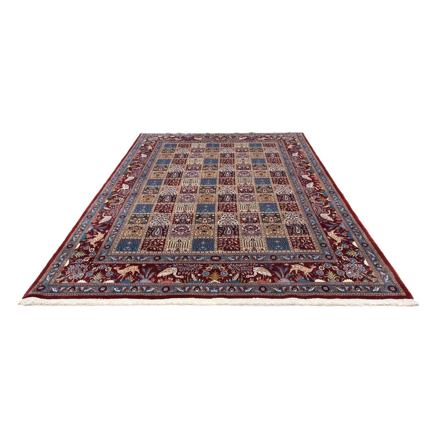 Alfombra persa - Clásica - 302 x 197 cm - rojo oscuro