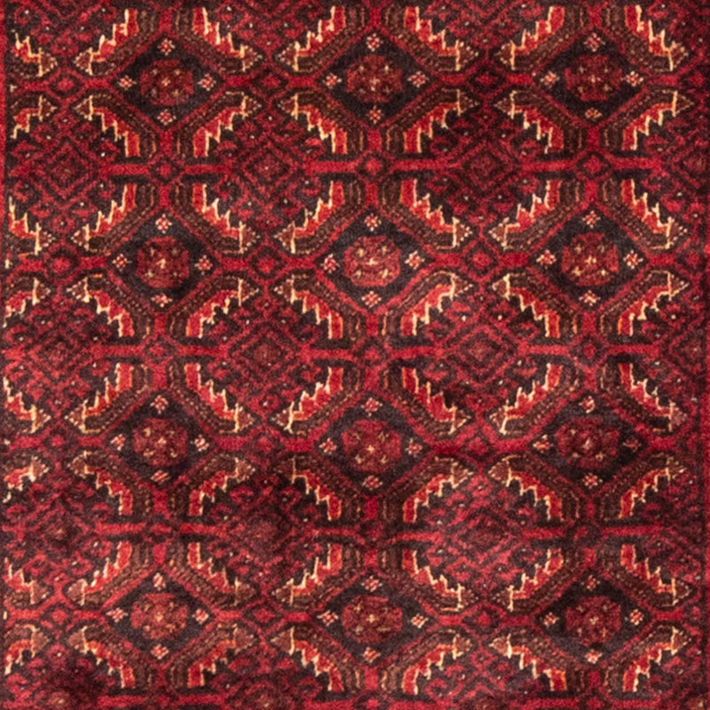 Alfombra de pasillo Alfombra Belutsch - 216 x 107 cm - rojo oscuro