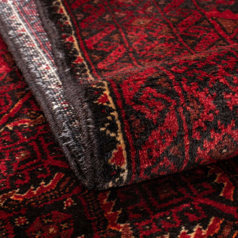 Alfombra de pasillo Alfombra Belutsch - 216 x 107 cm - rojo oscuro