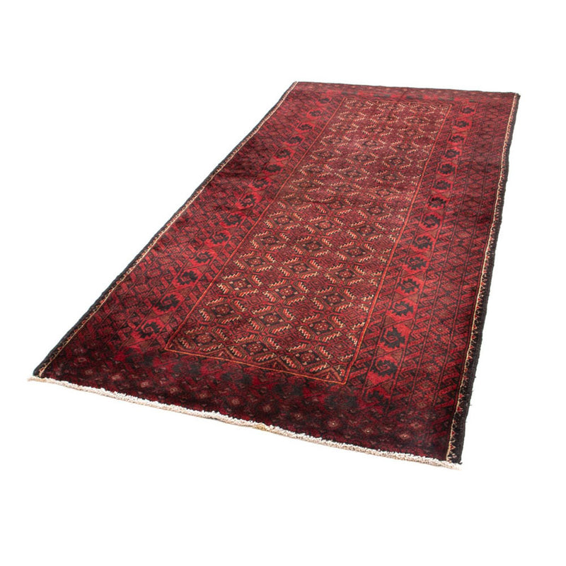 Alfombra de pasillo Alfombra Belutsch - 216 x 107 cm - rojo oscuro