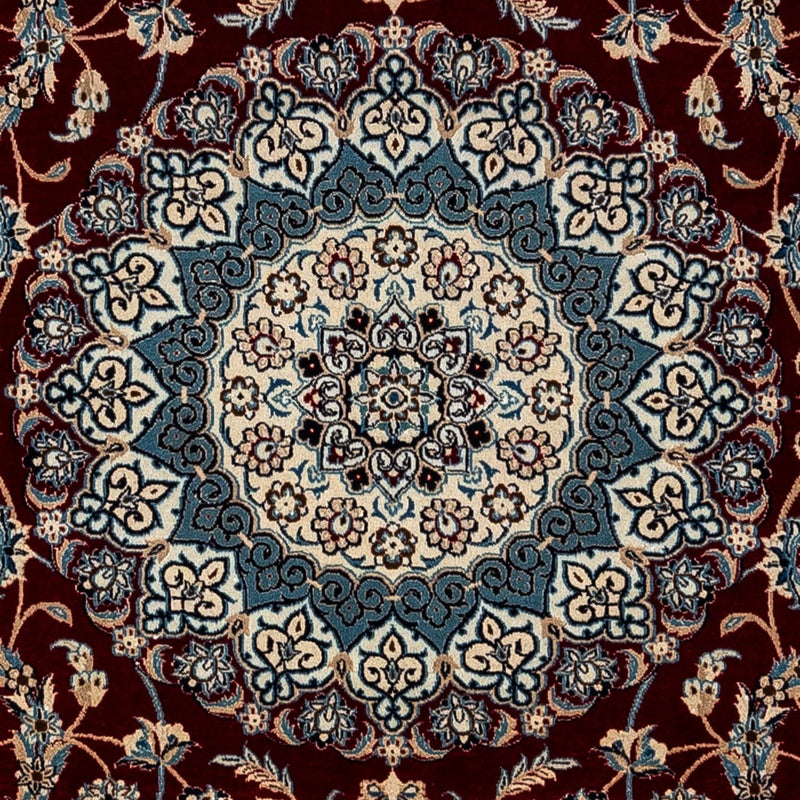 Alfombra Persa - Nain - Real - 371 x 250 cm - rojo oscuro