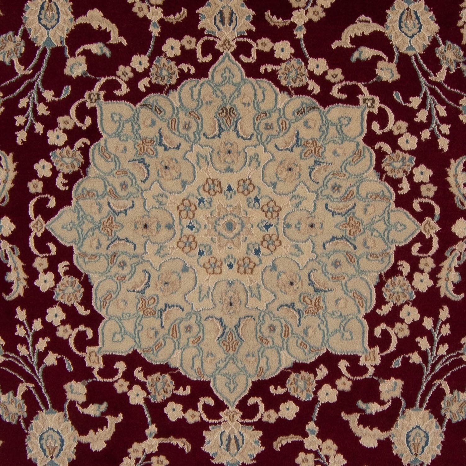 Alfombra persa - Nain - 338 x 244 cm - rojo oscuro