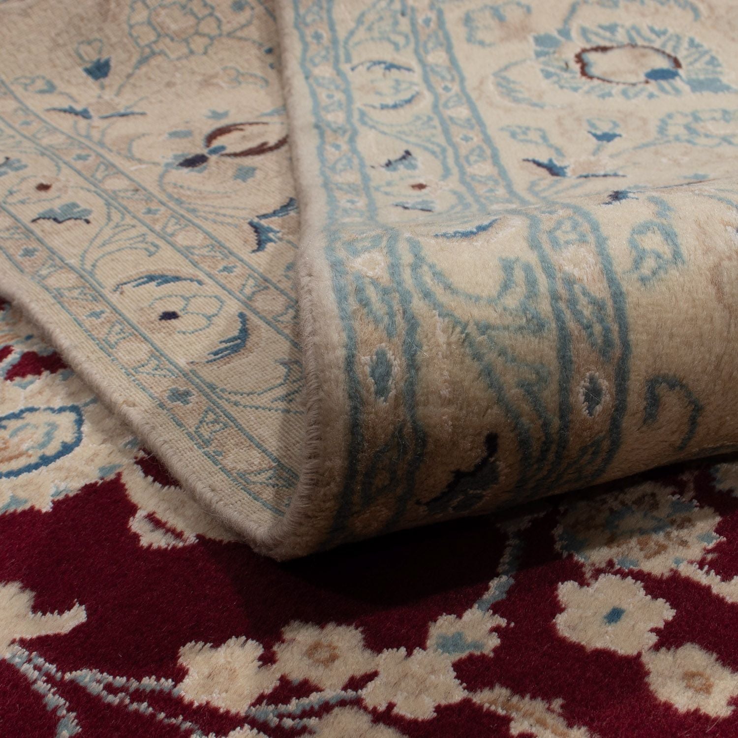 Alfombra persa - Nain - 338 x 244 cm - rojo oscuro