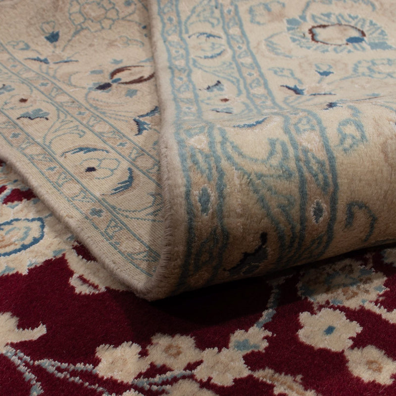 Alfombra persa - Nain - 338 x 244 cm - rojo oscuro