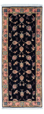 Alfombra de pasillo Alfombra Persa - Tabriz - Real - 200 x 74 cm - azul oscuro