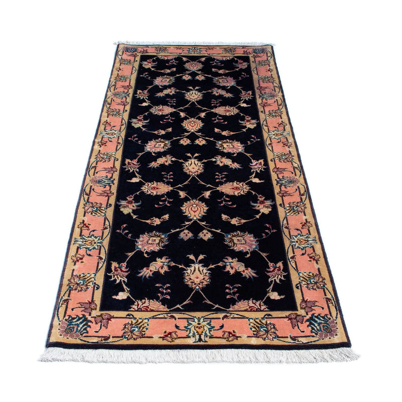 Alfombra de pasillo Alfombra Persa - Tabriz - Real - 200 x 74 cm - azul oscuro