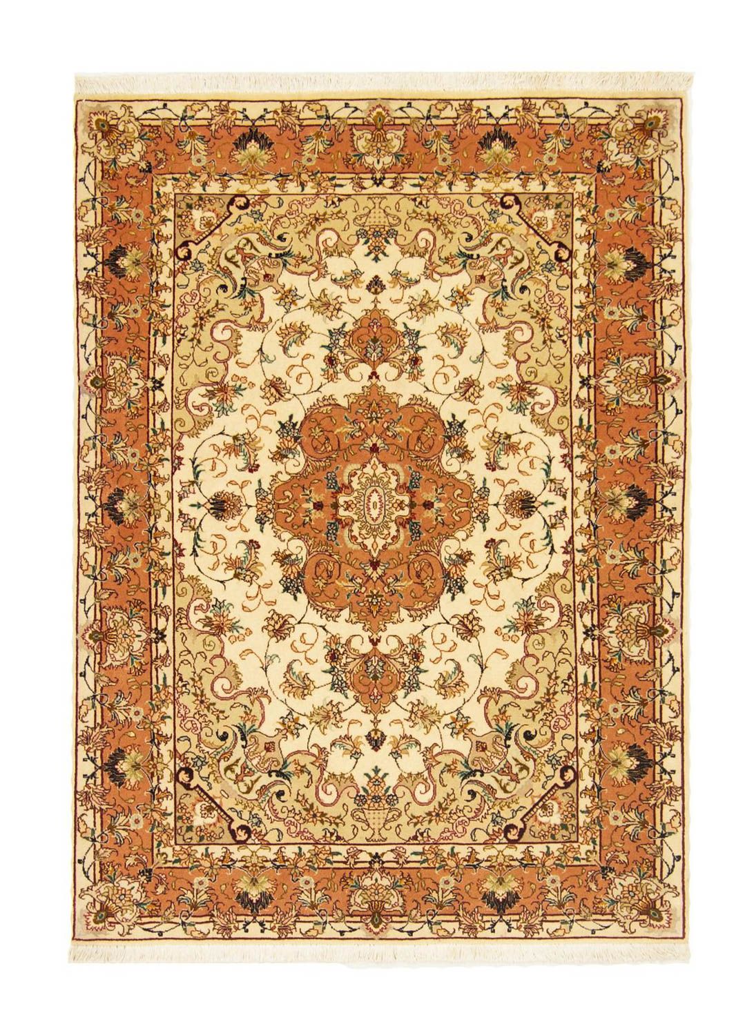 Alfombra Persa - Tabriz - Real - 143 x 103 cm - beige