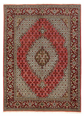 Alfombra persa - Tabriz - 198 x 148 cm - rojo oscuro