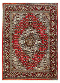 Alfombra persa - Tabriz - 198 x 148 cm - rojo oscuro