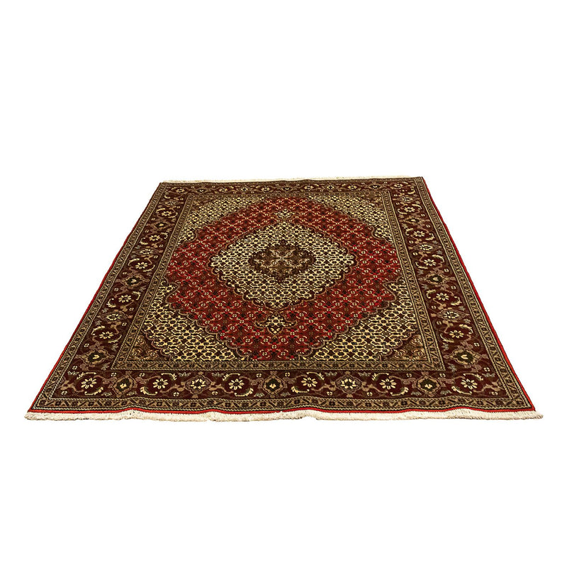 Alfombra persa - Tabriz - 198 x 148 cm - rojo oscuro