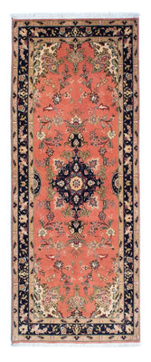 Alfombra de pasillo Alfombra Persa - Tabriz - Real - 206 x 82 cm - óxido