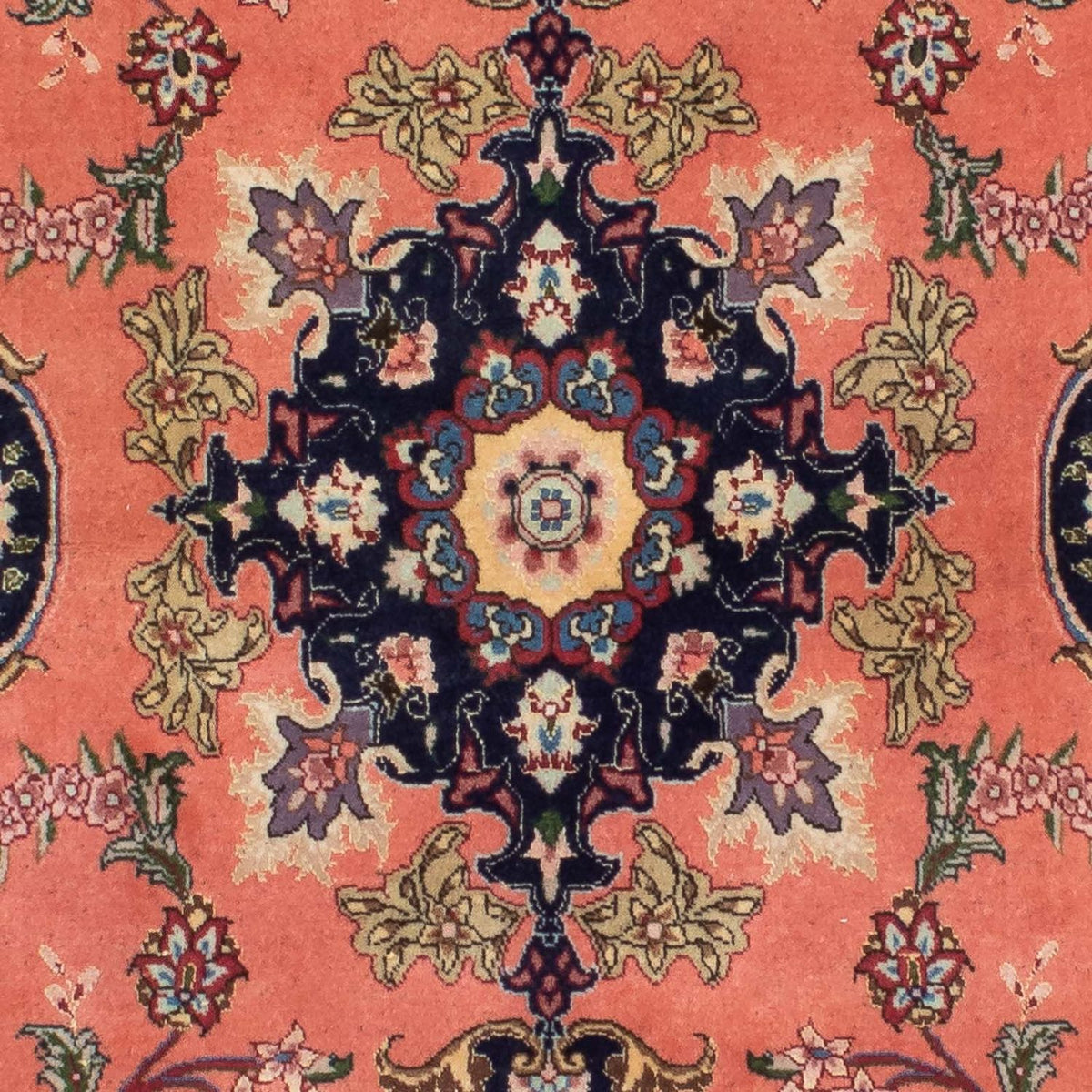 Alfombra de pasillo Alfombra Persa - Tabriz - Real - 206 x 82 cm - óxido