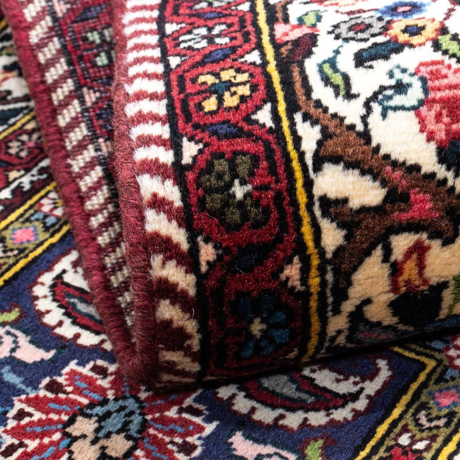 Alfombra persa - Nómada - 158 x 108 cm - azul oscuro