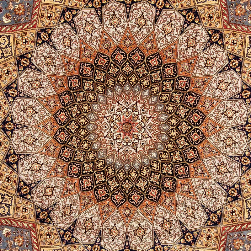 Alfombra Persa - Tabriz - Real - 358 x 253 cm - marrón claro