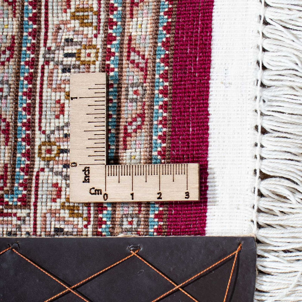 Alfombra persa - Tabriz - 209 x 153 cm - rojo oscuro