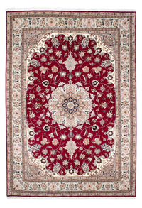 Alfombra Persa - Tabriz - Real - 238 x 166 cm - rojo oscuro