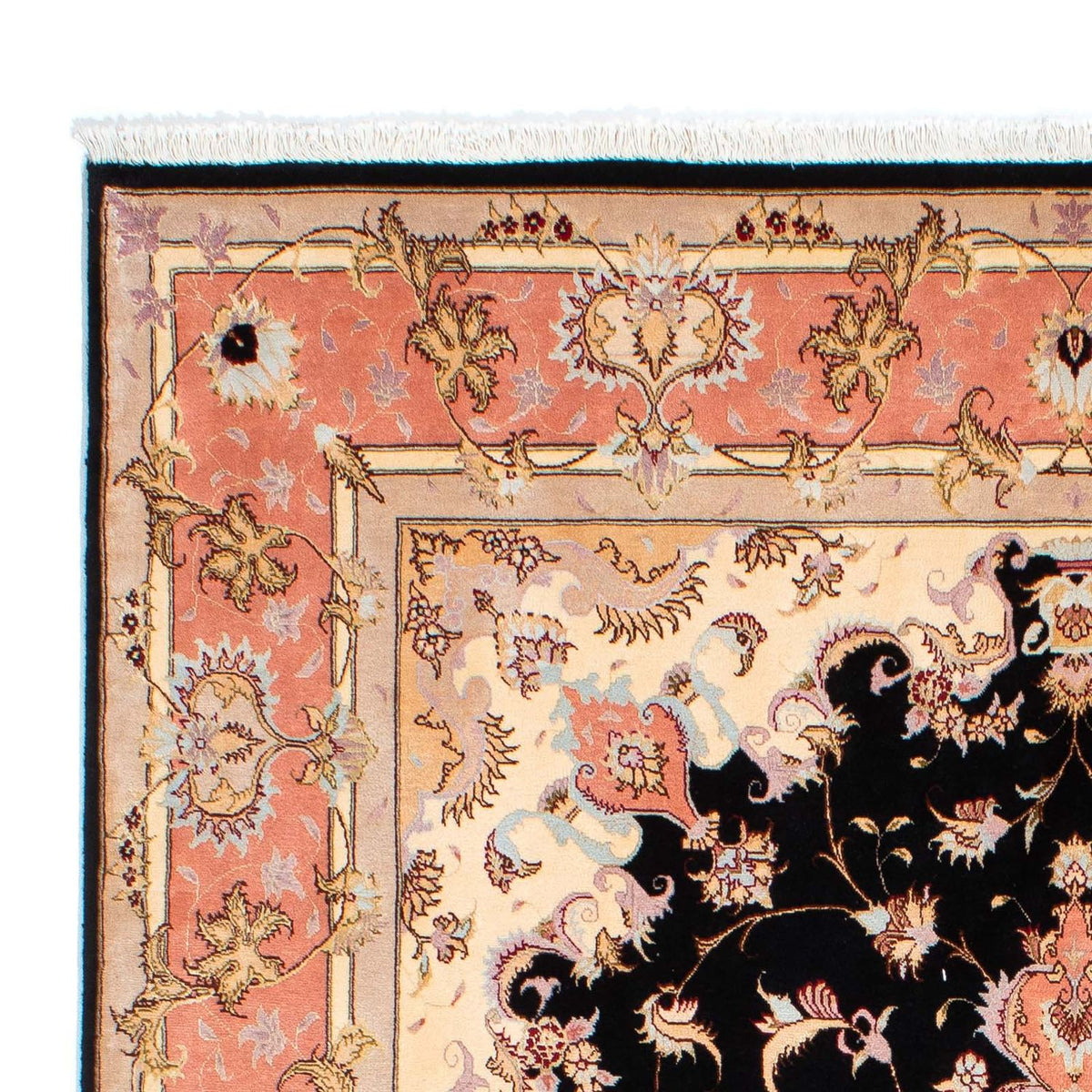 Alfombra Persa - Tabriz - Real - 238 x 170 cm - azul oscuro